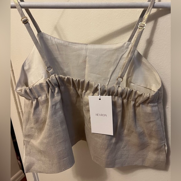 NEW with Tags! Hevron Boxy Metallic Tank - Picture 2 of 4